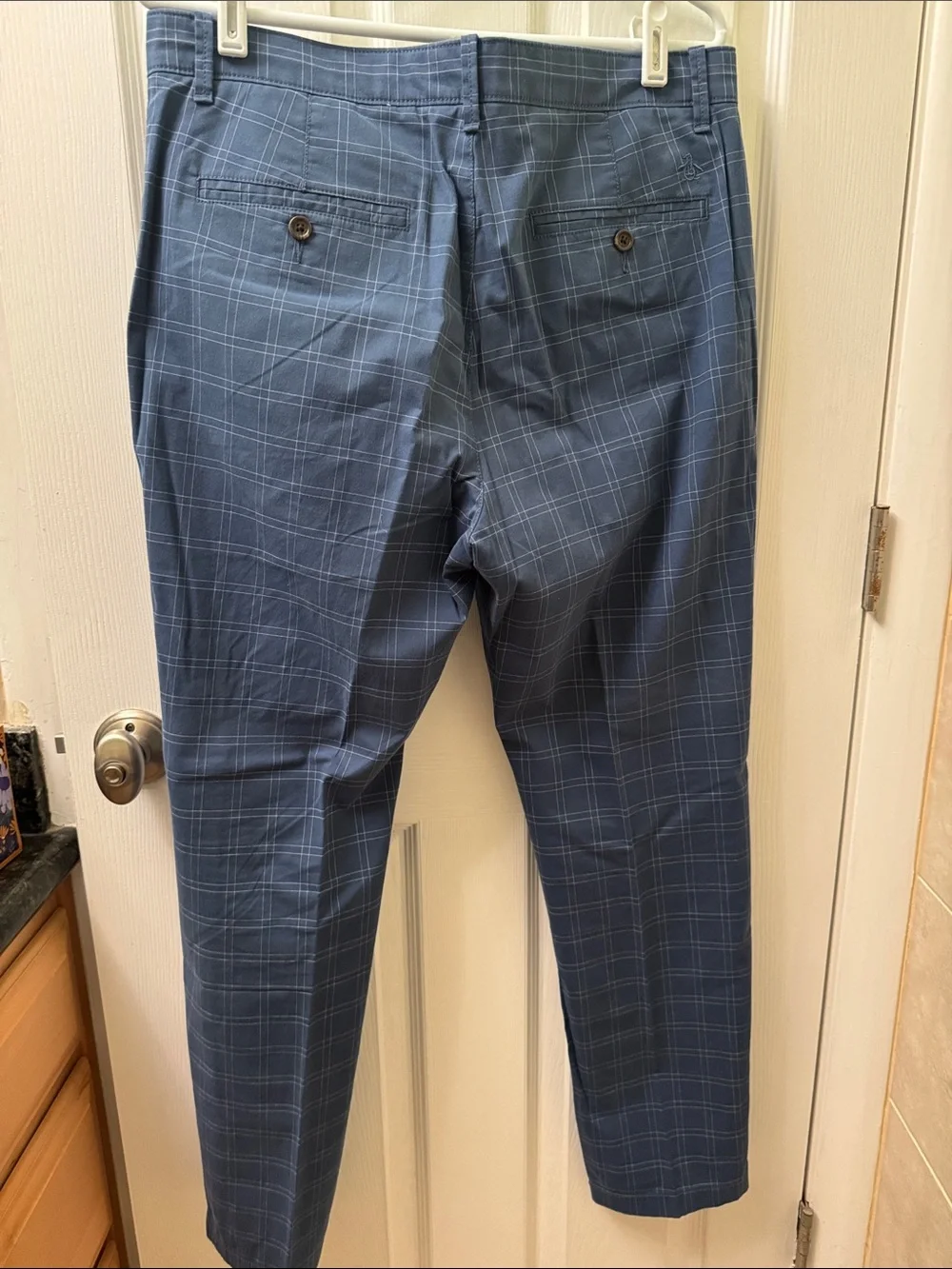 Original Penguin Blue Windowpane Chinos 32x30